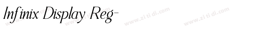 Infinix Display Reg字体转换